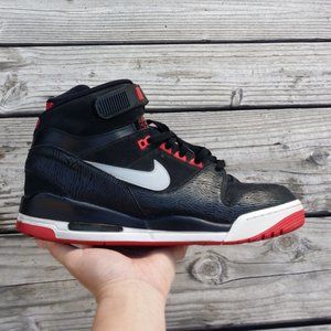 Men 2013 Nike Air Revolution Bred Basketball Shoes Sneakers